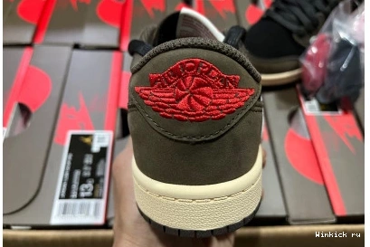 SCOTT 1 AIR 'MOCHA' LOW JORDAN X (KIDS)TRAVIS 0824
